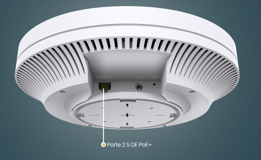 2.5 GE wired connectivity and PoE+ support