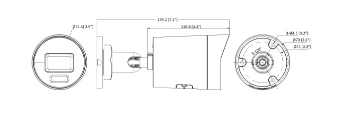 DS-2CD2086G2H-IU dimensions