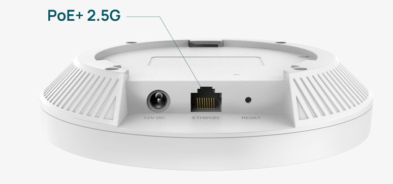 Optimized wired performance with 2.5G PoE+ port