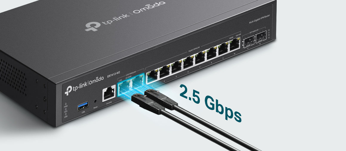 Conçu pour les environnements à haute densité, alimenté par deux ports 2,5 Gbit/s et un processeur Quad-Core 2,0 GHz