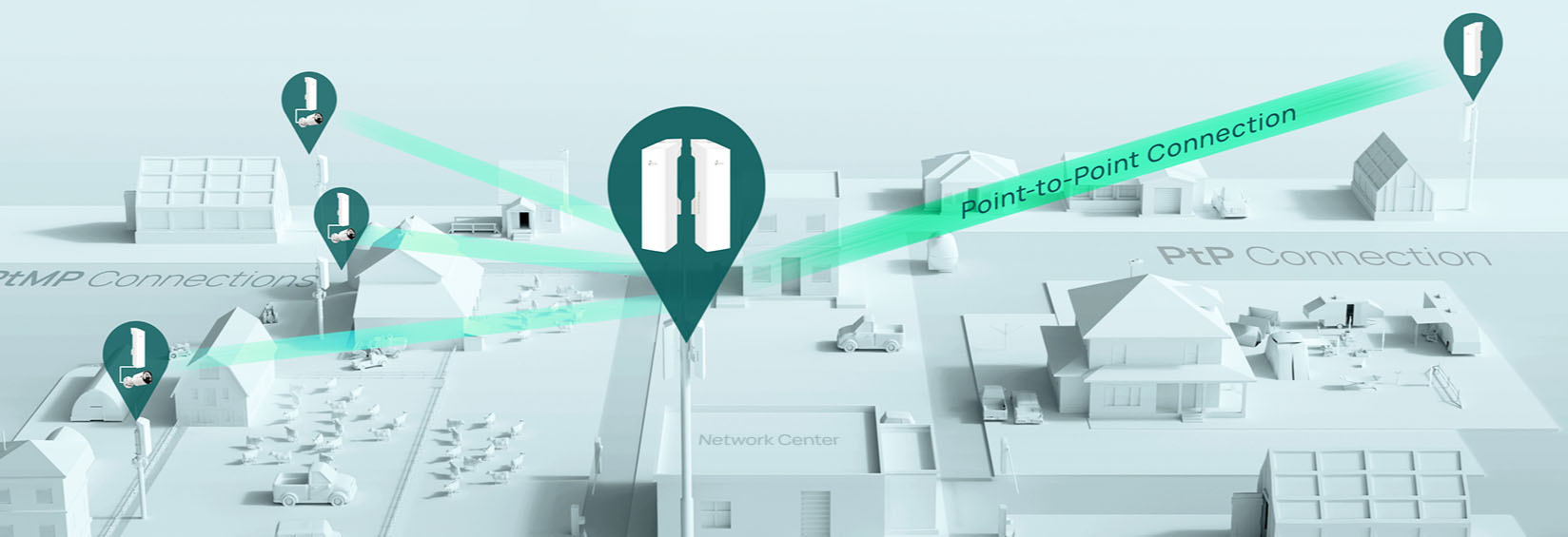 Long distance PtMP and Wi-Fi PtP transmission, perfect for multiple scenarios